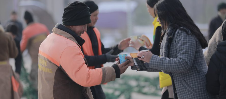 Charity initiative in Syrdarya