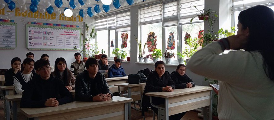 Агитационная встреча на тему «Волонтёры человечности»