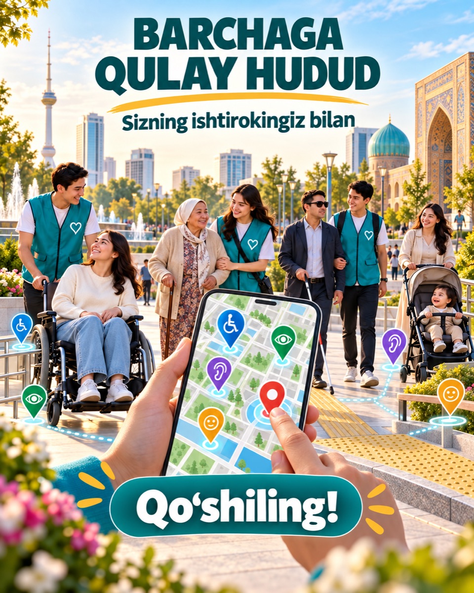 «To‘siqsiz muhit» xaritasi: barchaga qulay hudud